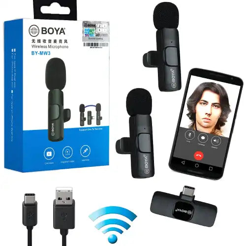 Boya BY-MW3 Dual Wireless Microphone