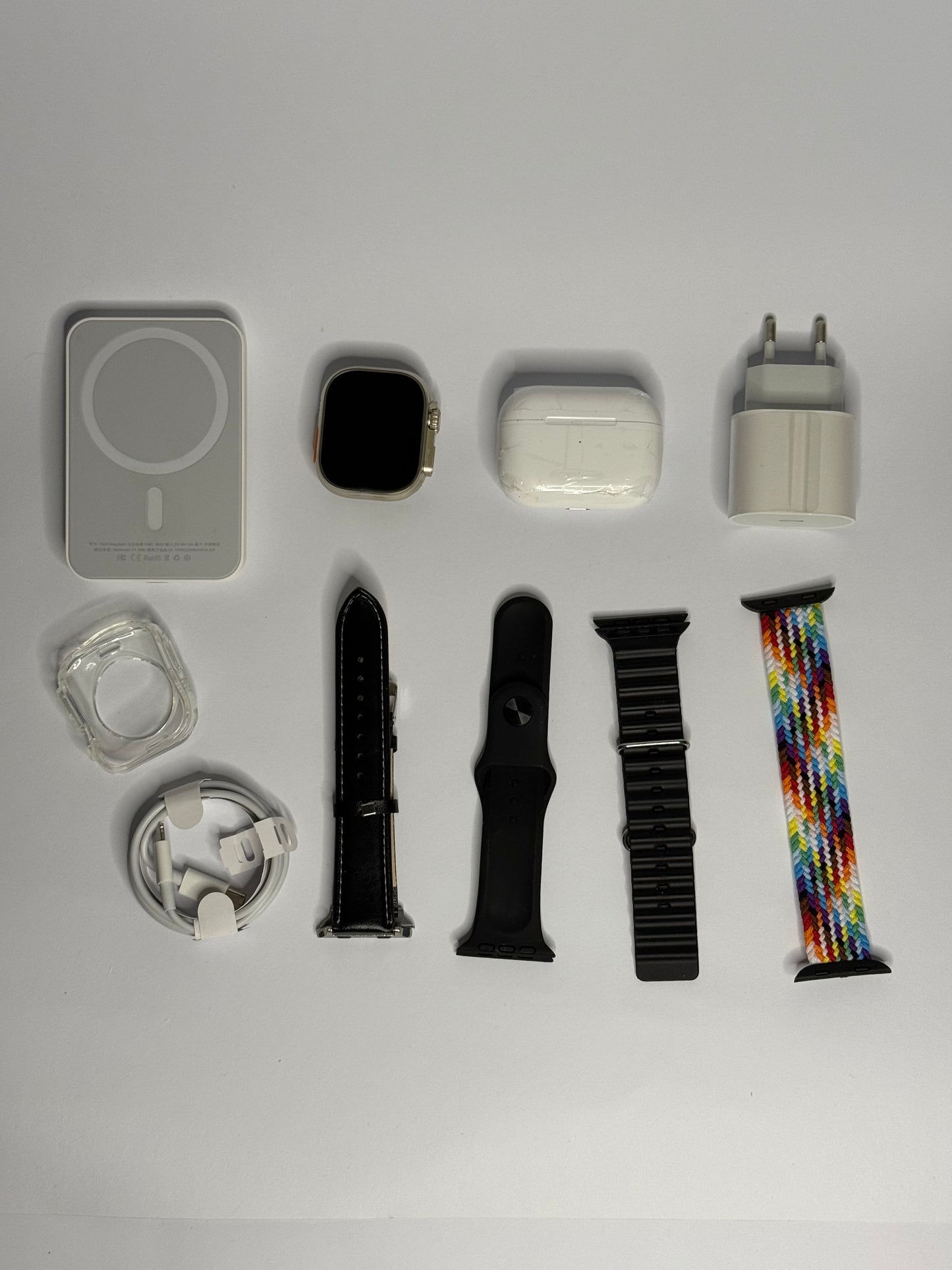 MVP 135 Bundle ( Watch + Airpods + MagSafe BP + Charger Set + 4 Straps )
