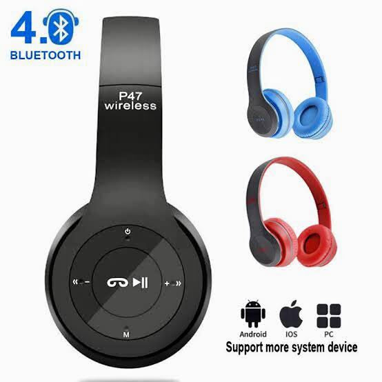 P47 Wireless Bluetooth Foldable Headset