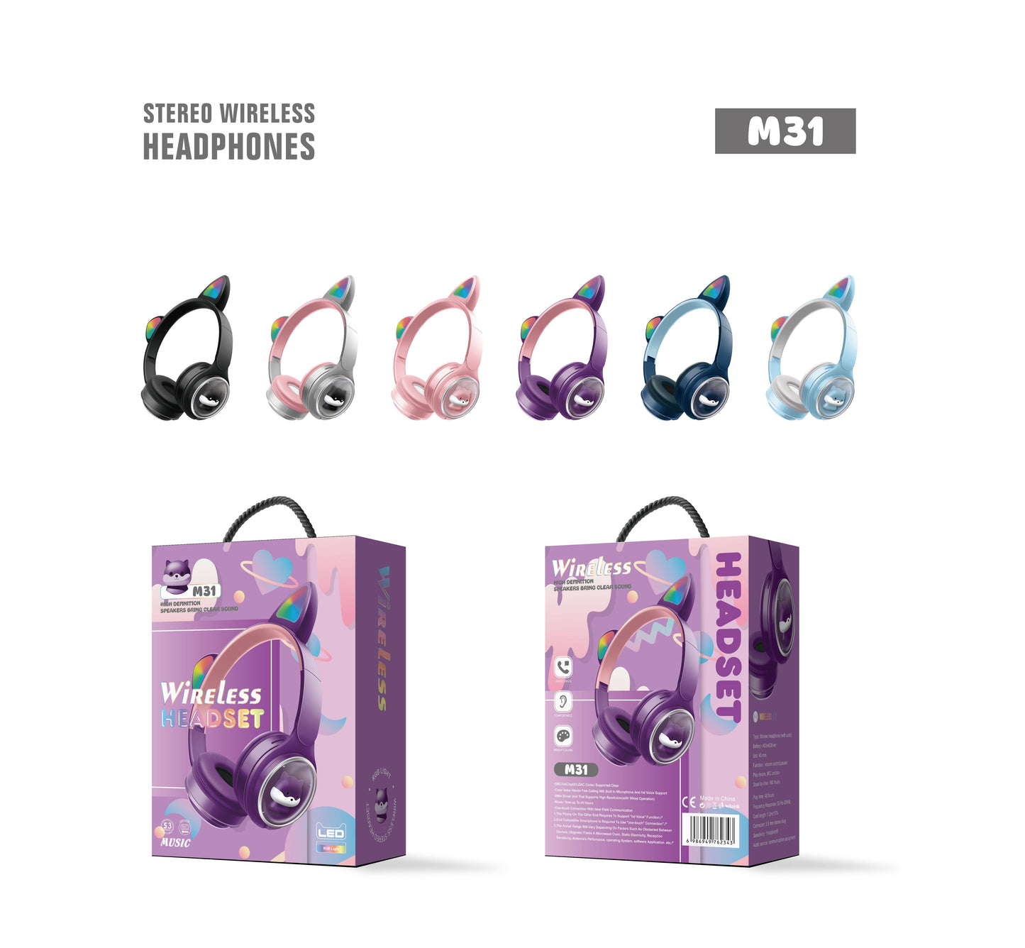 M31 Kitty Headphones