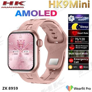 HK9 Mini 41mm AMOLED Display Smart Watch