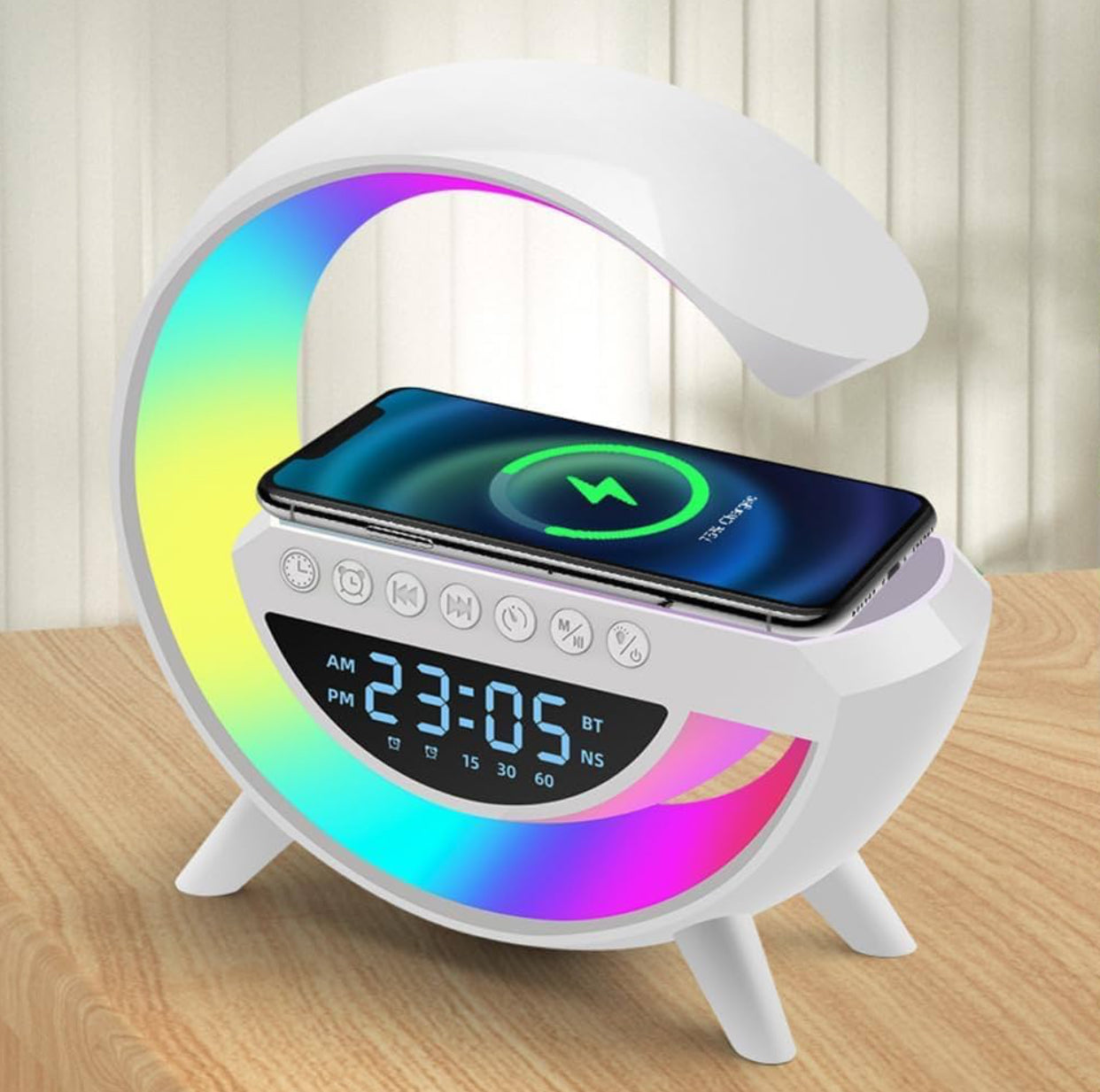 Wireless Charging Speaker RGB G Lamp ( BT-3401 G Plus )