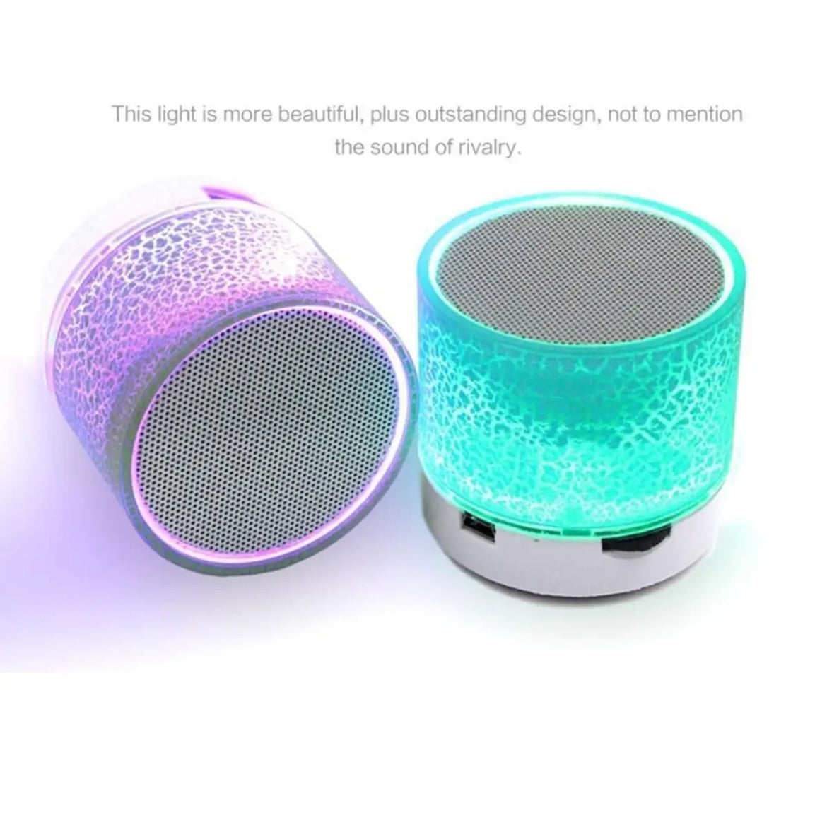 Mini Bluetooth Wireless Portable Speaker with LED Dancing Light & High Bass Sound